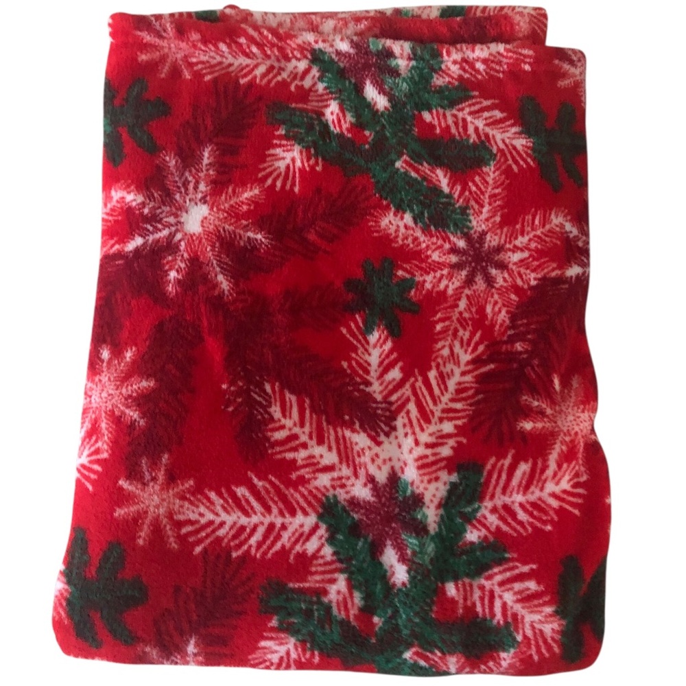 Fleece Plush holiday fleece blanket 64x52
